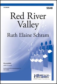 Red River Valley SSAB choral sheet music cover Thumbnail